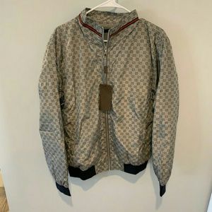 Gucci Gray Windbreaker Jacket